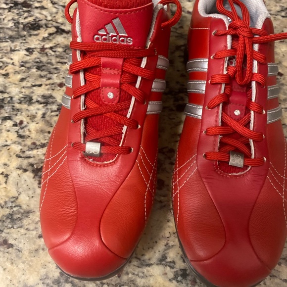 Womens jewelled ADIDAS golf cleats - Picture 4 of 7